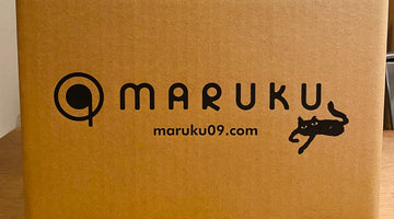 MARUKUのロゴ入りダンボール箱ができました！！